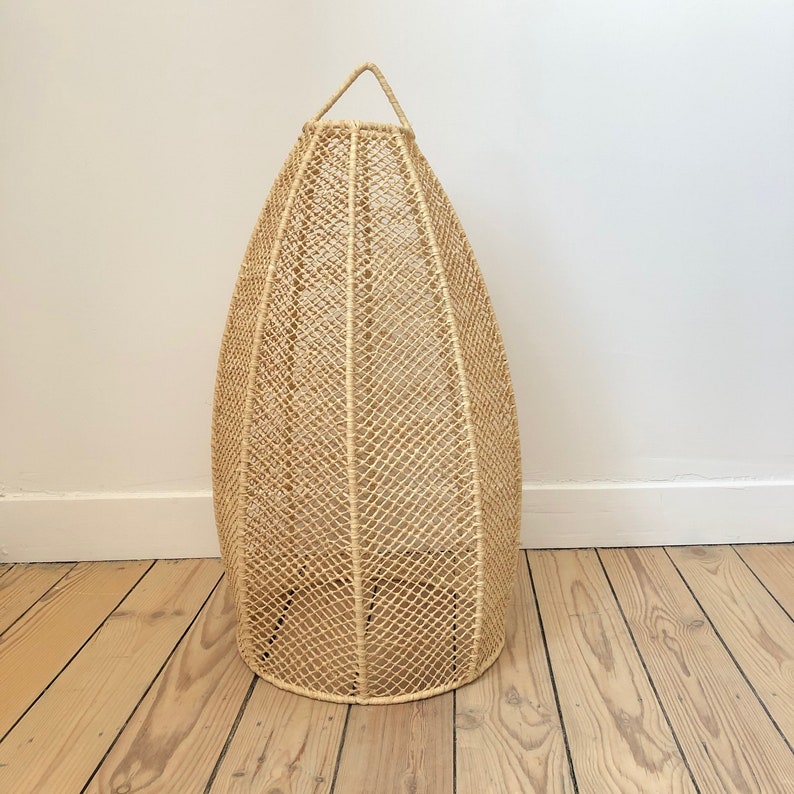 Raffia lace pendant light  small