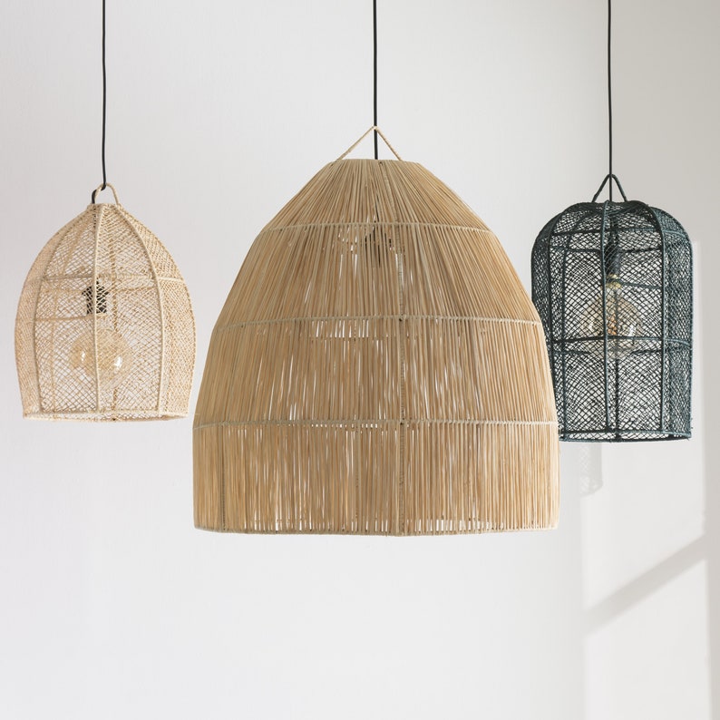 Raffia suspension 40cm - Ball