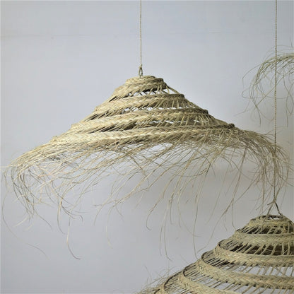 Openwork wicker umbrella suspension - 2 braids