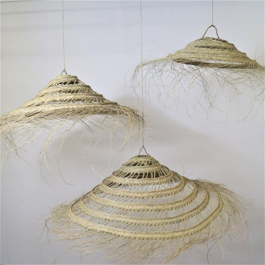 Openwork wicker umbrella suspension - 2 braids