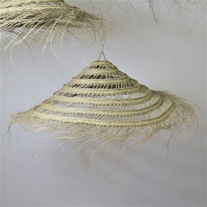 Openwork wicker umbrella suspension - 2 braids