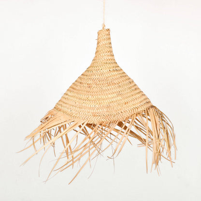 Stylish Straw Chandelier Luminaire Suspension for a Boho Chic Look