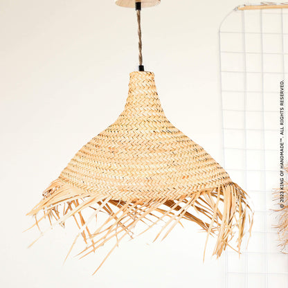 Stylish Straw Chandelier Luminaire Suspension for a Boho Chic Look