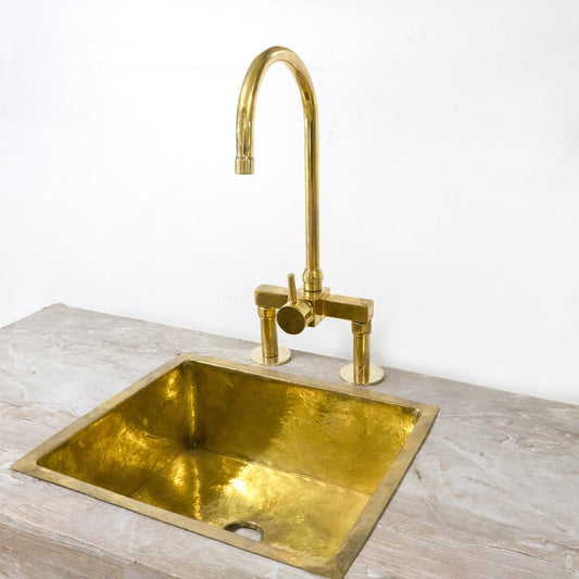 Kitchen Bridge Faucet with Lever Handle Mixer