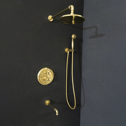 Solid Brass Luxury Thermostatic Shower Set