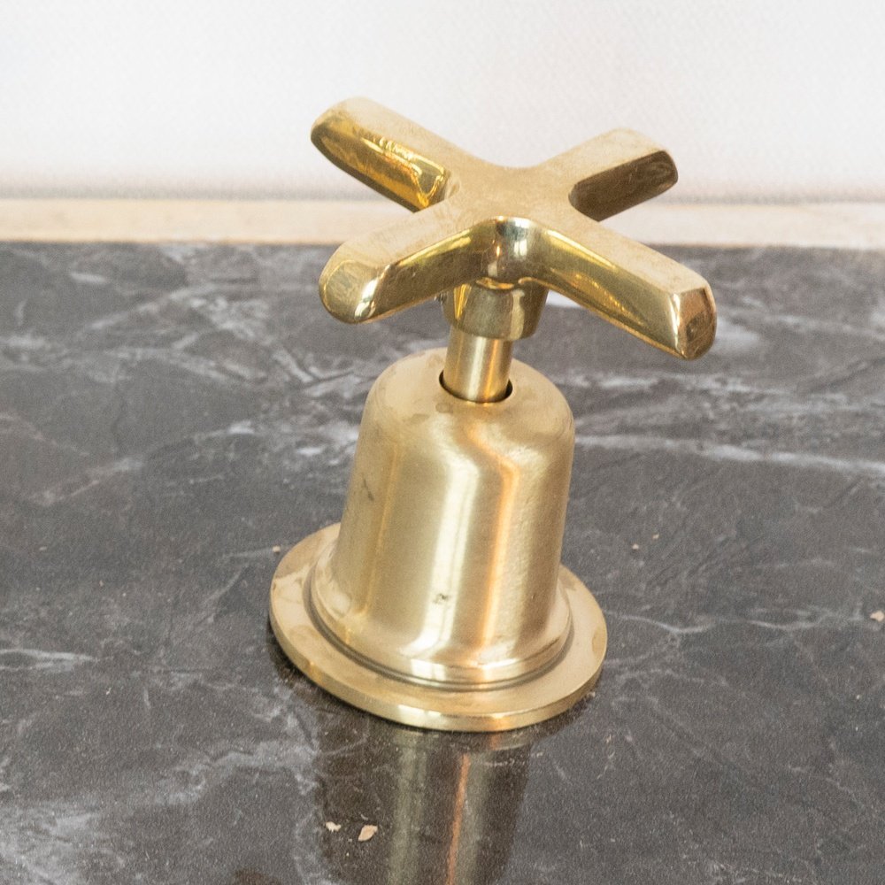 The Bell Widespread Unlacquered Brass Kitchen Faucet