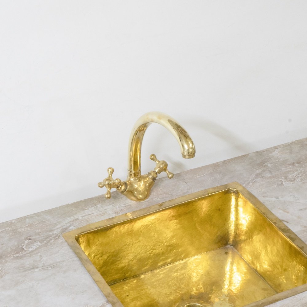 The Gooseneck Brass Faucet