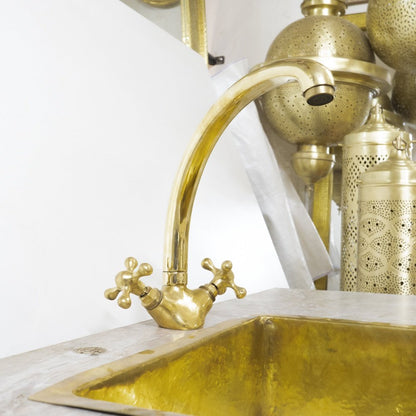 The Gooseneck Brass Faucet