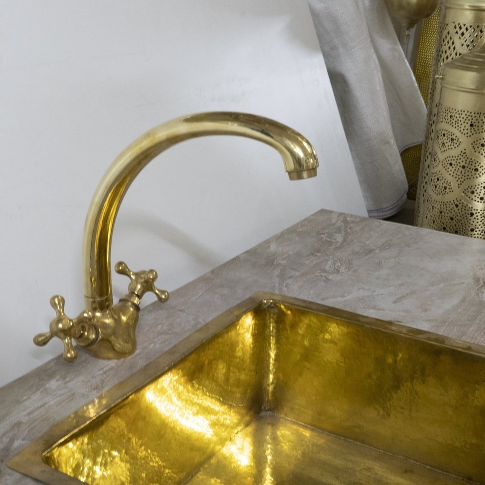 The Gooseneck Brass Faucet