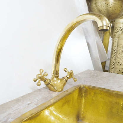 The Gooseneck Brass Faucet