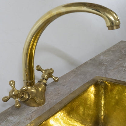 The Gooseneck Brass Faucet