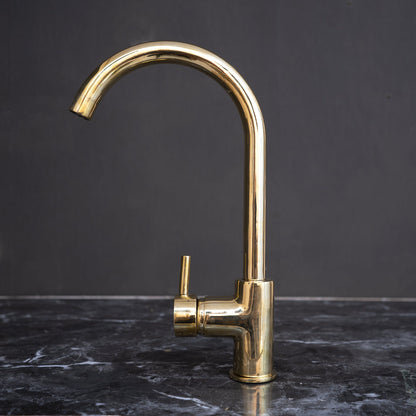 Unlacquered Brass Faucet 360 Degree