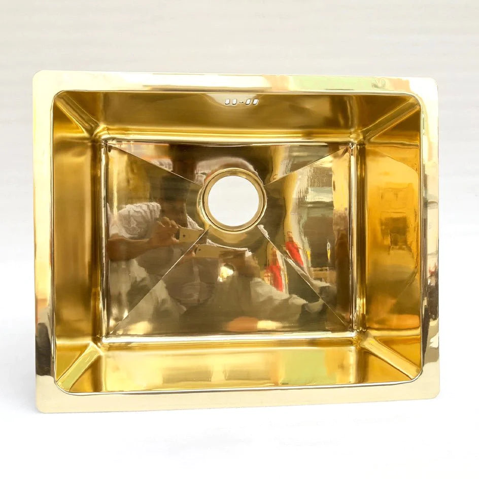 Unlacquered Brass Kitchen Sink